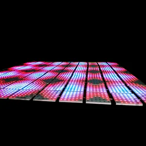 Led de 60x60cm, baile cena slim de ladrillo para la discoteca Luz de fiesta boda escenario portátil piso iluminación