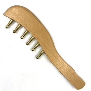 2025 Best Selling Gua Sha Wooden Stick Hair Comb Brush Tool Guasha Massager <strong>Popular</strong> Style in Japan Hair Accessories - Product Image 3