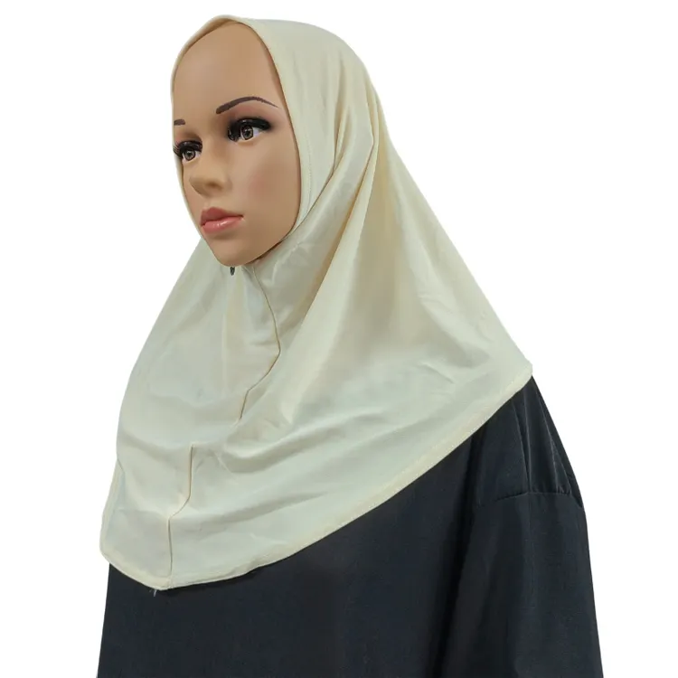 तत्काल हिजाब पहनने के लिए तैयार एक टुकड़ा अल Amira हिजाब क्रिस्टल सन Khimar सिर पर लपेट मलय थाई मामूली मुस्लिम सामान महिलाओं