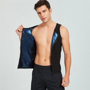 <span class=keywords><strong>Uomo</strong></span> e donna Zip frontale tuta Body Shaper vita gilet dimagrante perdere peso polimero Sauna sudore Shaper - Product Image 3