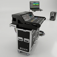 Console de mixage numérique MIDAS M32Live 32 canaux personnalisée dans un coffret de transport ouvert, prise en charge OEM et ODM