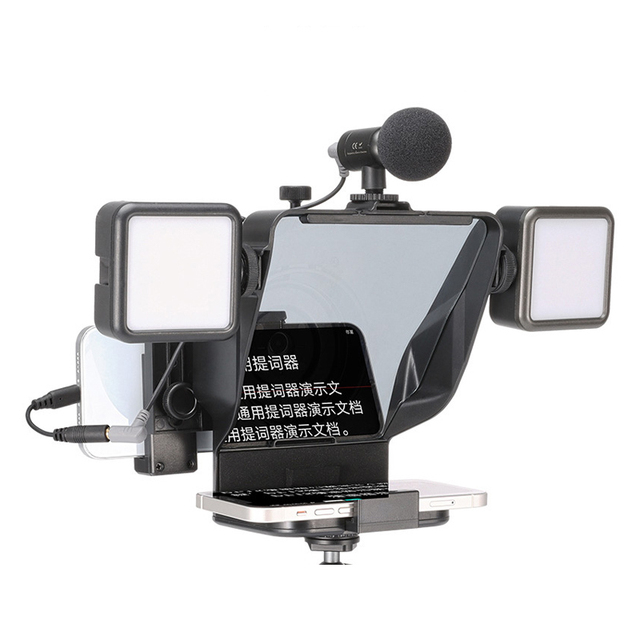 Adjustable Smartphone Teleprompter Beam Glass Photo or Video Camera Suitable for All Tripods