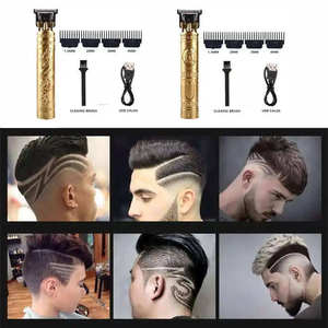 Máquina de Cortar Cabello Eléctrica Profesional Vintage T9 para Hombre, Cuchillas de Acero Inoxidable, Longitudes Ajustables, Recargable por USB, para Exteriores y Hoteles - Product Image 3