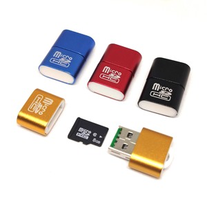 เครื่องอ่านการ์ดไมโคร SD USB 2.0 อลูมิเนียมอัลลอยด์ช่องเดียวสำหรับอุปกรณ์เคลื่อนที่ - Product Image 2