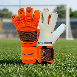Gants de gardien de but professionnels de qualité supérieure, en latex Damboo, avec dos en caoutchouc injecté et impression d'un logo personnalisé, coupe hybride - Product Image 2