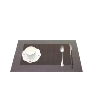 Customized Anti-Scald PVC Coaster Washable Classic Faux <b>Leather</b> <b>Placemat</b> Oil-Proof Drain Kitchen Decorative Table Mat - Product Image 1