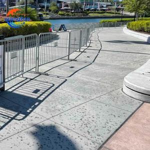 Personalizado Cerca De Segurança De Metal De Alta Qualidade Barricada De Ferro De Segurança Rodoviária Controle De Barreira De Multidão Barreira De Tráfego Removível Para Venda