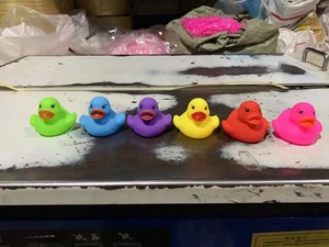Elarve Multicolored Mini Multicolor Rubber Squeeze Toys Baby <b>Bath</b> Ducky Bathtub Pool Squeaky Little Duck Shower/Party - Product Image 6