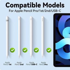 Embouts de remplacement <span class=keywords><strong>en</strong></span> plastique pour <span class=keywords><strong>Apple</strong></span> <span class=keywords><strong>Pencil</strong></span> 1ère/2ème génération/Pro/iPad Pro USB-C avec technologie Active Sensing et rejet de la paume - Product Image 3