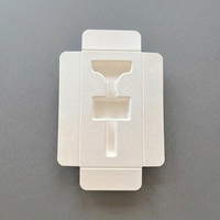 Plateau en pulpe de fibre moulée biodégradable, insert d'emballage personnalisé pour rasoirs, kits de toilettage et articles de soins personnels
