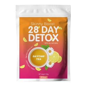 Thé détoxifiant aux herbes saveur pêche pour la journée, thé minceur - Product Image 1