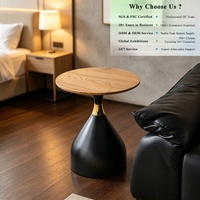 Mesa de Centro de Mármol OKAY, Redonda, Resistente, Ligera, Ideal para Apartamentos Pequeños, Moderna, Minimalista, la Mejor Opción, Mesa de Centro de Cerámica