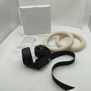 Anillas de Gimnasia de Madera de Abedul de 32 mm con Correas Ajustables, Equipo de <span class=keywords><strong>Calistenia</strong></span> y Entrenamiento de Fuerza para Gimnasio <span class=keywords><strong>en</strong></span> Casa - Product Image 2