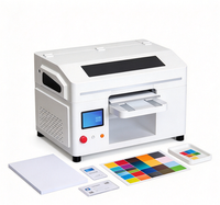 Mesin Cetak UV Flatbed Desktop Kecil Printer Inkjet Digital untuk Akrilik Kayu
