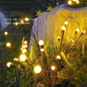 Năng lượng mặt trời vườn đèn 6 8 10 LED Starburst lắc lư ánh sáng ngoài trời trang trí đom đóm đèn - Product Image 2