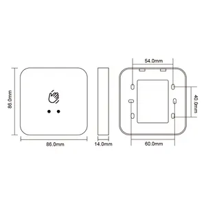 Factory Waterproof IP68 No Touch Exit Switch Button Access control surface mount infrared sensor exit button