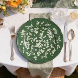 Sage Green Bone China Charger Plate Dinner <b>Set</b> Plant Classic Eco-Friendly Durable Wedding Decorations <b>Dinnerware</b> Wholesale - Product Image 6