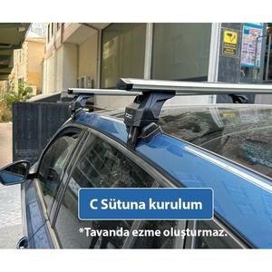 Barres transversales de toit en aluminium Pro 4 pour Skoda Fabia HB 2021 et plus, porte-bagages verrouillable - Product Image 4