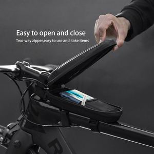 Sac de vélo ROCKBROS à coque rigide pour tube avant, étanche, pour VTT, vélo de route, sac de selle pliable, multifonctionnel, grande capacité, fabriqué en usine BSCI - Product Image 3