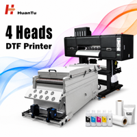 Imprimante DTF avec 4 têtes I3200, imprimante à estampage à chaud automatique, personnalisation DIY, système de circulation d'encre blanche