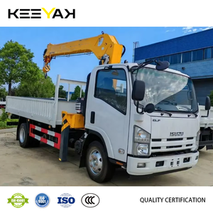 Camión Grúa Keeyak ISUZU 2024 NUEVO NPR de 3 Toneladas, Camión Pequeño 4x2 con Grúa Montada, Camiones de Carga con Plataforma Abatible a Buen Precio - Product Image 4