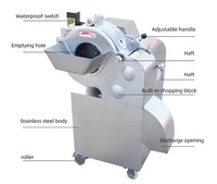 Máquina Cortadora de Verduras Profesional para Verduras de Raíz, Carne Congelada, Patatas, Zanahorias, Repollo, Máquina de Cortar en Cubitos con Cuchilla Duradera