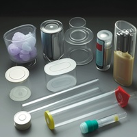 Maßgefertigte Form Farbige Recycelbare PET PP PVC Kunststoff-Verpackungsboxen für Golfzubehör