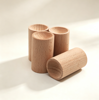 Bloc diffuseur d'arômes en bois creux, diamètre 3 cm, hauteur 5 cm, tube diffuseur en bois pour huiles essentielles, décoration parfumée, cadeau