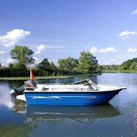 Bateau de Vitesse en Aluminium 7 Places pour Pêche et Loisirs, Moteur Optionnel, à Vendre