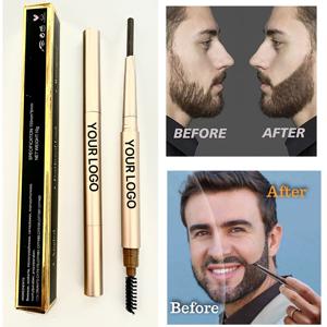 Crayon de remplissage de barbe OEM/ODM pour hommes, imperméable, longue durée, en bois de hêtre et poils de sanglier, utilisable pour les sourcils, faible MOQ - Product Image 5