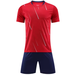 Jersey Latihan Sepak Bola Lengan Pendek Kustom Berkualitas Tinggi, Seragam Kain Poliester Elastis Bernapas yang Dapat Dipersonalisasi, Unisex - Product Image 6