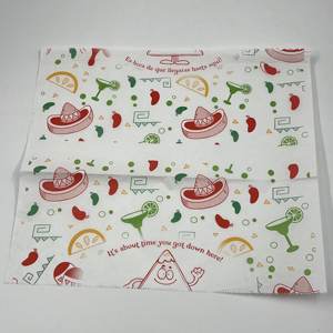 Papier sulfurisé de qualité alimentaire en gros, impression personnalisée, papier d'emballage pour hamburgers - Product Image 5