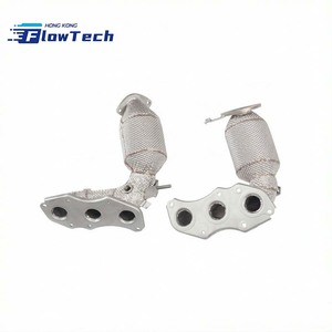 Colector de escape de acero inoxidable SS304 con escudo térmico para Porsche Panamera 970 3.6 - Product Image 4
