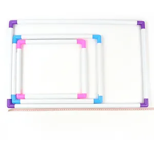 Handheld Plastic Clip Type Photo Frame Price PVC Cross Stitch Hoops Set