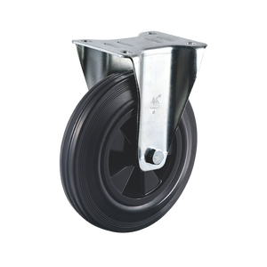 VIMA 5 Zoll <span class=keywords><strong>Single</strong></span> Rubber PP Lenkrad Hersteller Industrial Heavi Duti Castor für Trolley Container Cabinet Rollen - Product Image 4