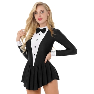 Disfraz de maga de circo para mujer con varita mágica, sombrero y guantes para juegos de rol, bailes y actuaciones en escenario. - Product Image 2