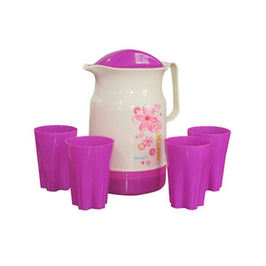 <span class=keywords><strong>5</strong></span> Cái/1.9L PP Nhựa Jug Đặt Bình Nước Cách Nhiệt Với 4 Ly - Product Image 6