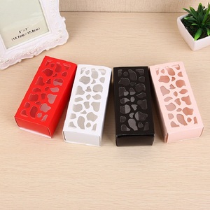 Boîtes à macarons, biscuits et chocolats en papier kraft écologiques, simples et très vendues, avec fenêtre, pour emporter et pique-nique - Product Image 3