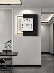 Orologio <span class=keywords><strong>da</strong></span> <span class=keywords><strong>Parete</strong></span> Analogico Minimalista Italiano con Design Artistico Astratto, Alimentato a Batteria, Forma Quadrata in Acrilico per Soggiorno e Ristorante - Product Image 1