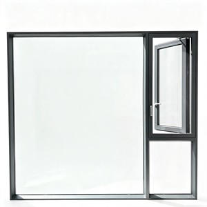 115 Millimeter Type External Swing Window Aluminium Glazed Panel Contemporary Facade Personalized Dimension for Flat Home Use - Product Image 1