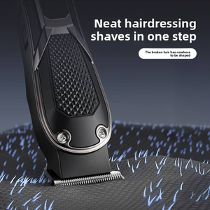 <span class=keywords><strong>Tondeuse</strong></span> à cheveux électrique professionnelle pour hommes avec ciseaux en acier inoxydable et cape – <span class=keywords><strong>Kit</strong></span> complet pour barbier - Product Image 4