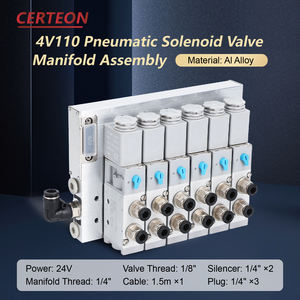 Пневматический соленоидный клапан 4V110-06 24V DC 5/2 для системы автоматизации Пневматический клапан - Product Image 2