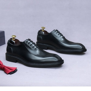 Zapatos de Novio, Zapatos Formales de Negocios de Cuero Genuino para Hombre, Zapatos Casuales de Cuero Estilo Británico para Hombre - Product Image 3