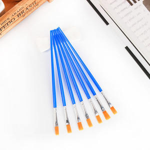 BOMEIJIA <span class=keywords><strong>pinceaux</strong></span> <span class=keywords><strong>plats</strong></span> <span class=keywords><strong>pour</strong></span> <span class=keywords><strong>aquarelle</strong></span> à l'huile acrylique fourniture d'artiste de classe avec poignée en plastique - Product Image 4