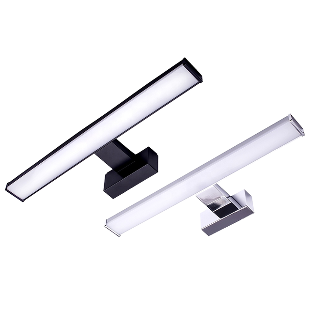 IP44 Waterproof LED Vanity Light with Mirror Front Aluminum Body Wall-Mounted Bathroom Lamp CE ROHS Compliant