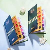 Palette de fards à paupières 72 couleurs avec fini mat, scintillant et pailleté, étiquette privée personnalisée, livre de fards à paupières pour le maquillage en emballage boîte