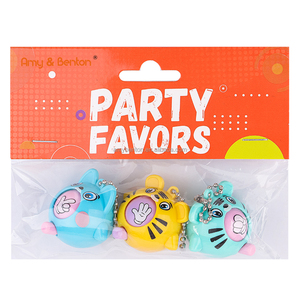 Dessin animé Animal jeu de devinettes oeufs porte-clés pour enfants fête faveurs prix de classe - Product Image 1