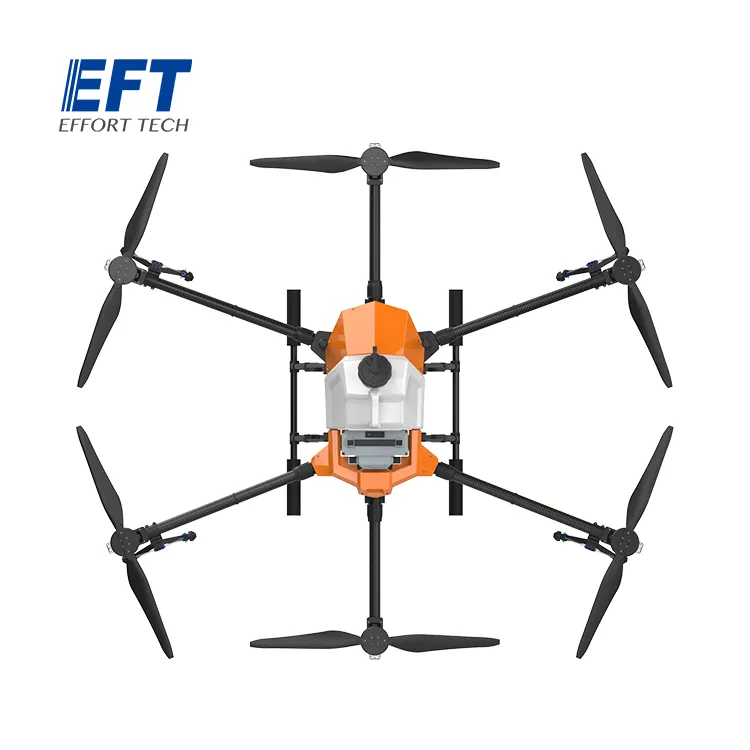 High Impact EFT G630 Agriculture Drone 6-axis Frame With 30L Tank And 30KG Large Payload Without Spreader System Crop Sprayer