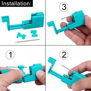 1PCS dùng một lần an toàn Bông tai piercer máy cơ thể đồ trang sức mũi Studs piercing kit công cụ với trang điểm vĩnh viễn Cartridge needles - Product Image 3