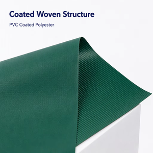 Lona Impermeable de Poliéster Tejido de Alta Resistencia, Verde, Azul, Negro, Material Recubierto de 680g/m² para Toldos de Exterior - Product Image 5